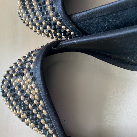 STEVEN by Steve Madden Black Flack Jeweled Gold - Picture 10 of 10